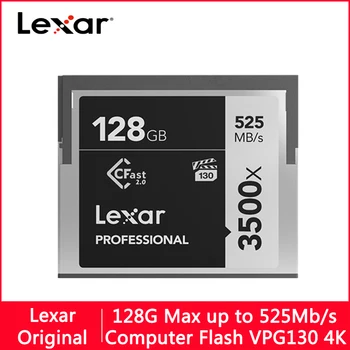 Lexar CF Card 64GB CompactFlash max 525M VPG130 4K Карта с Флаш Памет CF Карти 512GB Full HD Видео Камера CF3500X