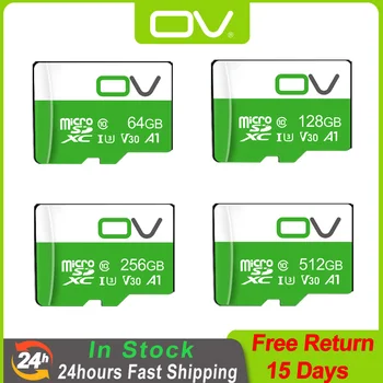 OV Оригинала 16 GB 32 GB 64 GB 128 GB, 256 GB, 512 GB Micro Mini SD 10 Клас Флаш памет Видео TF Карта V30 Високоскоростни Карти за Наблюдение