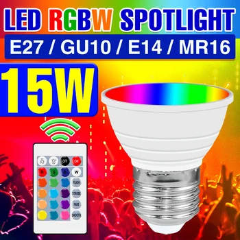 RGB LED Light E27 Led Лампа 220v Смарт Лампа GU10 Прожектор с Цветна Лампа E14 Led Лампа Gu5.3 Light Лампа MR16 С Регулируема Яркост За Домашен Декор