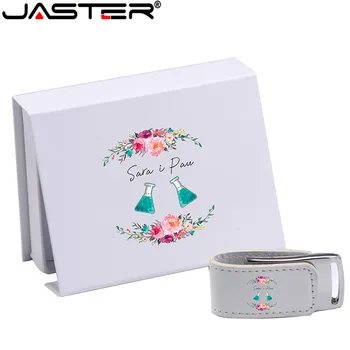 JASTER (повече от 10 бр. с безплатен достъп до логото) USB 2.0 бяла кожа + скоростната карта usb флаш памет 4 GB 8 GB 16 GB 32 GB 64 GB външен диск