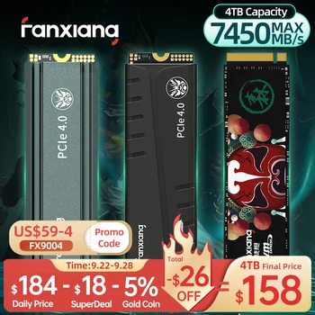 Fanxiang S660/S690MQ/S770/S790 SSD NVMe M2 PCIe4.0x4 500 GB 1 TB И 2 TB 4 TB Вътрешен твърд диск, За да PlayStation5/PS5 Твърд диск
