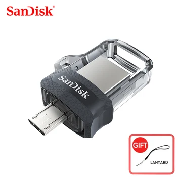Sandisk карта usb3.0 Extreme висока скорост от 150 М/С Двойно OTG USB Флаш памет от 64 GB 128 GB, 32 GB, 16 GB Флаш диск USB3.0 стик Истински