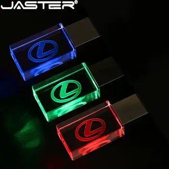 JASTER USB флаш памет Crystal 2.0 64 GB 32 GB 16 GB безплатно флаш памет с потребителски логото на 8 GB творчески празничен подарък Memory Stick Водоустойчив
