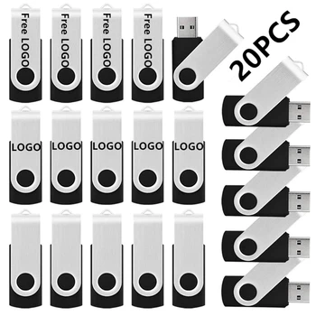 Потребителски лого 20PCS продажба на Едро на USB устройство USB FLASH DRIVE 128 GB, 64 GB, 32 GB, 16 GB 8 GB от 4 GB 2 GB, 1 GB, 512 MB 256 М 128 М Флаш памет PEN DRIVE