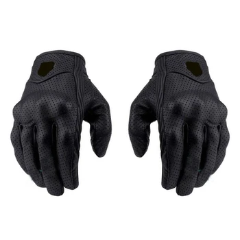 Мъжки мотоциклетни ръкавици за мотоспорта, ръкавици за езда в пълен пръст, кожени ръкавици за автомобилния състезания, ръкавици за мотокрос R2LC