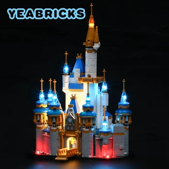 YEABRICKS Led лампа Комплект за 40478 Мини Замък Набор от Градивни блокове (не включва модел) Тухли Играчки за Деца