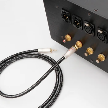 Аудио кабел Preffair HIFI 3,5-rca 4N OFC Субуфер RCA Plug 3.5 мм за слушалки, DVD, телевизор, усилвател