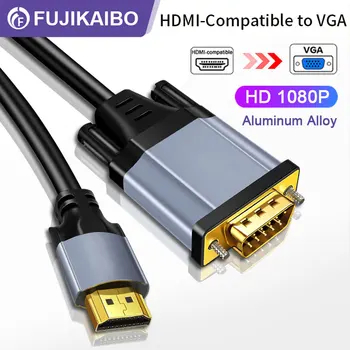 HD 1080P HDMI-Съвместим Кабелен Адаптер, VGA Аудио Конвертор на Видео между мъжете За Монитор, Проектор, Преносими КОМПЮТРИ ТЕЛЕВИЗИЯ Кутии Xbox PS4