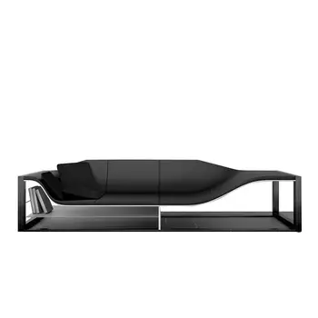 Луксозен диван-bookshelf от кожата Сай Бу Фарьорските острови специална форма, разпродажба, лоби, креативна хол, кабинет, приемна