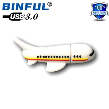 BINFUL USB 3.0 за Бърз граждански самолет usb флаш памет Карикатура 4 GB 8 ГБ16 GB 32 GB 64 Г 128 Г 256 Г флаш памет usb memory stick u диск Подарък