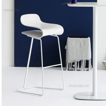 Луксозни минималистичные бар столове в скандинавски стил, битови съвременни творчески високи бар столове, столове за всекидневна Cocina