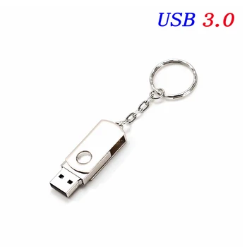 JASTER Метален ключодържател USB 3.0 флаш памет 4 GB 8 GB 16 GB USB флаш памет 32 GB 64 GB 128 GB cle USB флаш памет с логото на потребителски