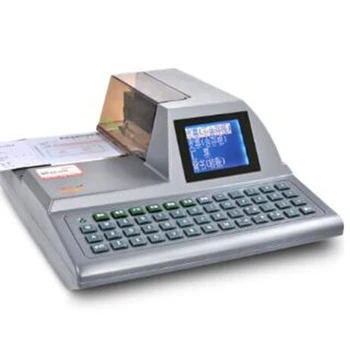 Принтер проверка Професионална чековата машина HL-2010C автоматична пишещи машини с пълна английска клавиатура за проверка и отпечатване на парични преводи