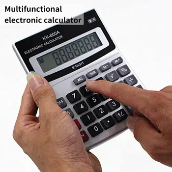 Студентски калкулатор Финансова функция LCD дисплей на Базовия калкулатор професионален лек настолен калкулатор за офис