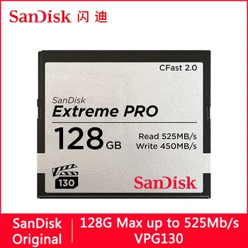 SanDisk Extreme Pro CFSP Compact Flash CF Карта 128 GB, 64 GB, 256 GB, 512 GB 525 MB/s. Карта Памет VPG130 Флаш Карта Memoire За Видео